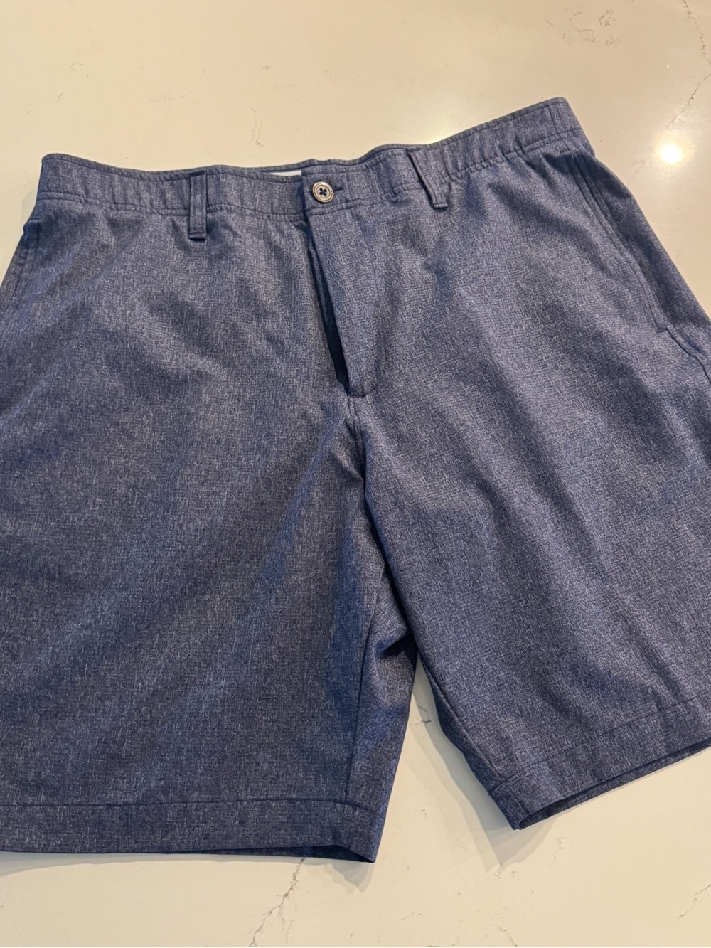 Under Armour Men's Heathered Blue Performance Shorts